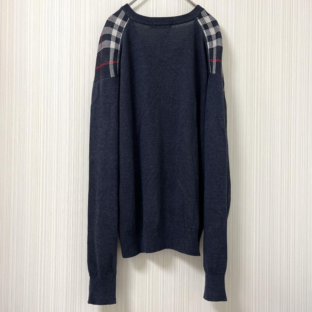 □希少・美品□バーバリー リネン 麻 カーディガン サマーニット