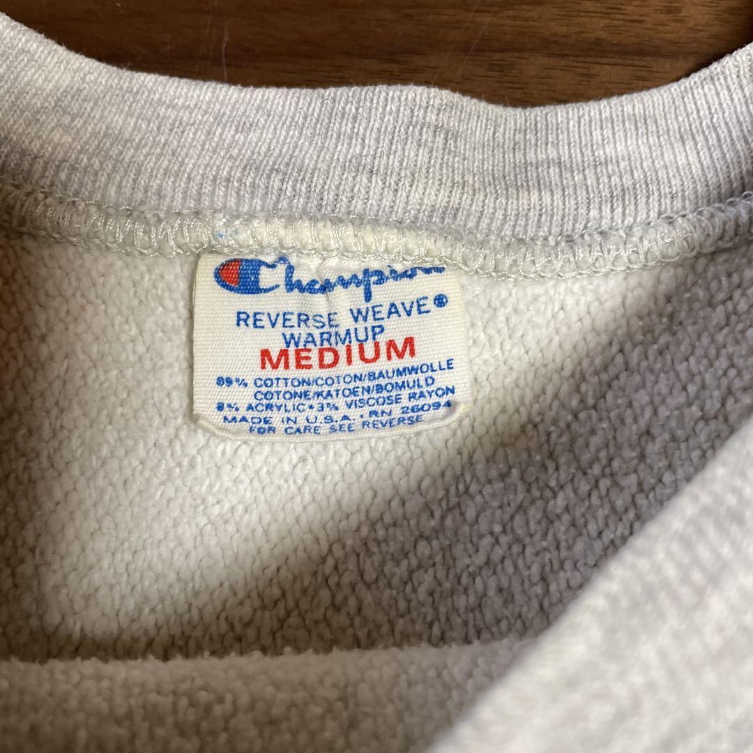 80s USA製vintage美品チャンピオンリバースウィーブNAVYサイズM