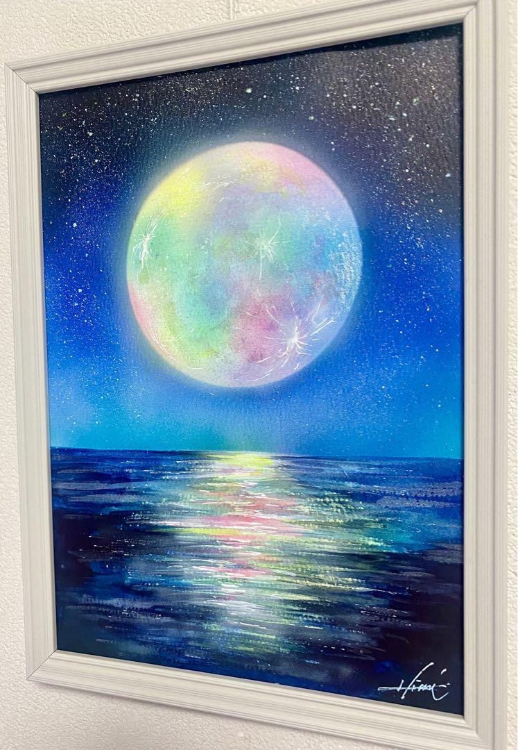 ファンタジームーン絵画原画インテリア