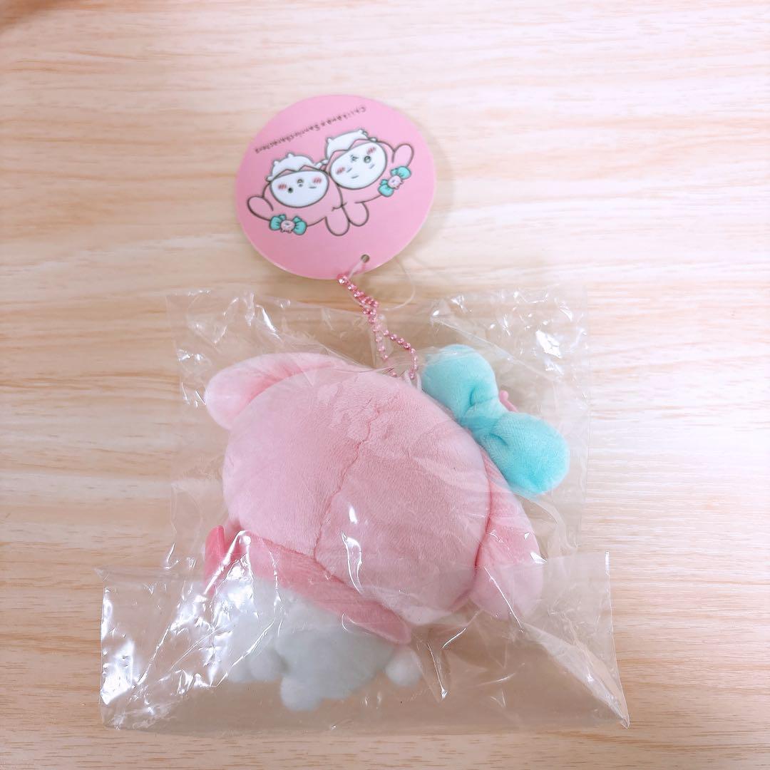 ちいかわ　サンリオデスクトップから見守る　ぷちミニマスコット　マイメロディ　2点 ちいかわ×サンリオキャラクターズ ぷちミニマスコット（ちいかわ