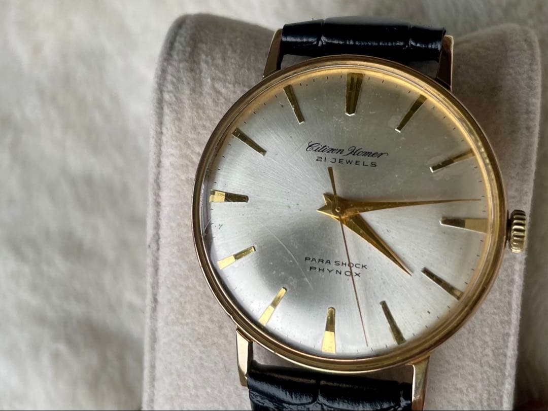 citizen Homer 21 jewels ホーマー　手巻き　稼働 腕時計 JA-2004| シチズン ホーマー 21石 鉄道時計 SS ホワイトダイヤル 昭43