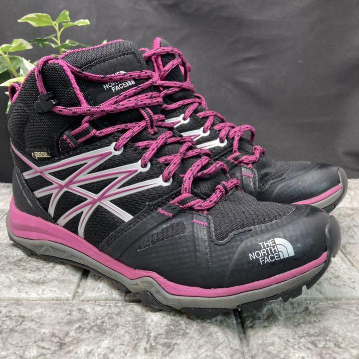 正規品特価 ザノースフェイス GORE-TEX グレー ピンク uK3XG-m55368549876 23 トレッキングシューズ 2022本物保証