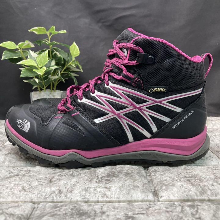 正規品特価 ザノースフェイス GORE-TEX グレー ピンク uK3XG-m55368549876 23 トレッキングシューズ 2022本物保証