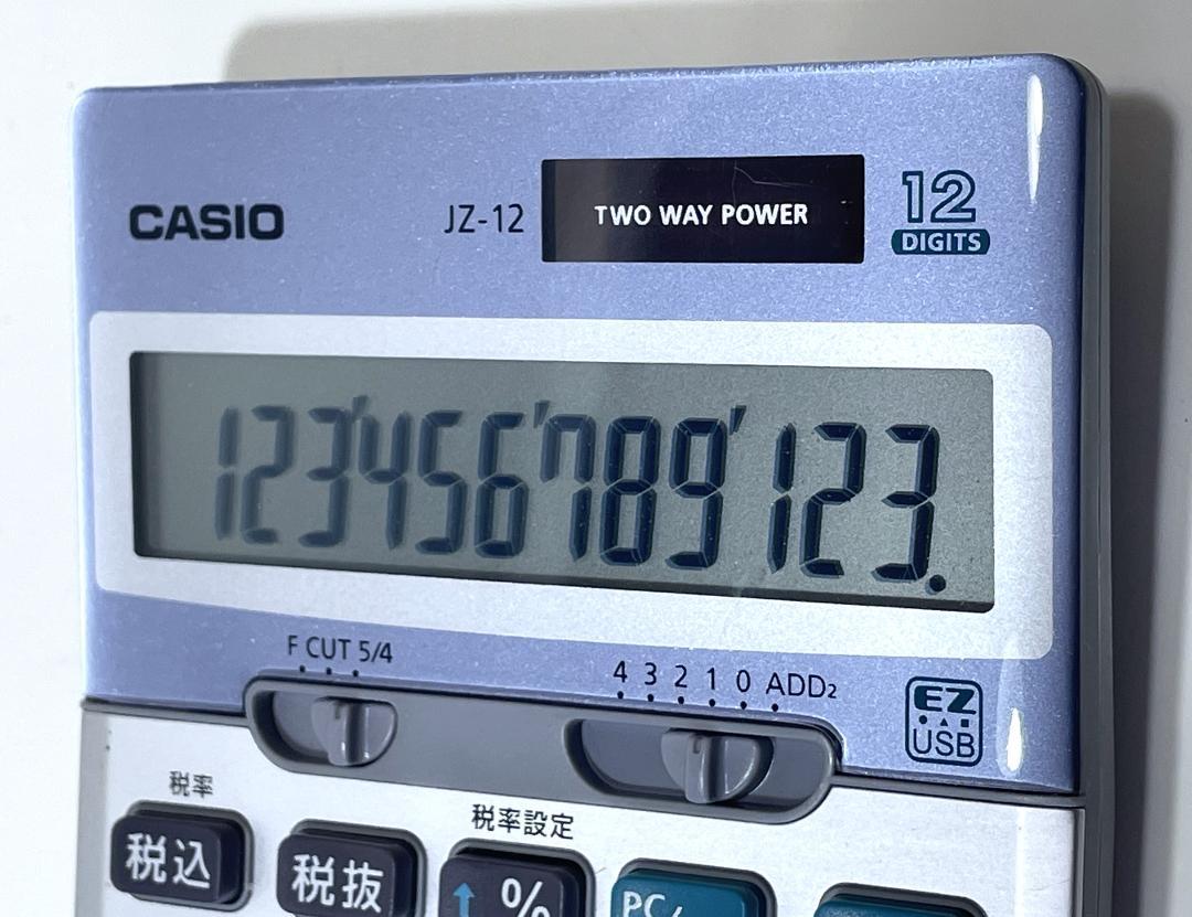 【公式ショップ】 CASIO 美品 生産終了品】即購入可 JZ-12 動作確認 電卓テンキー その他
