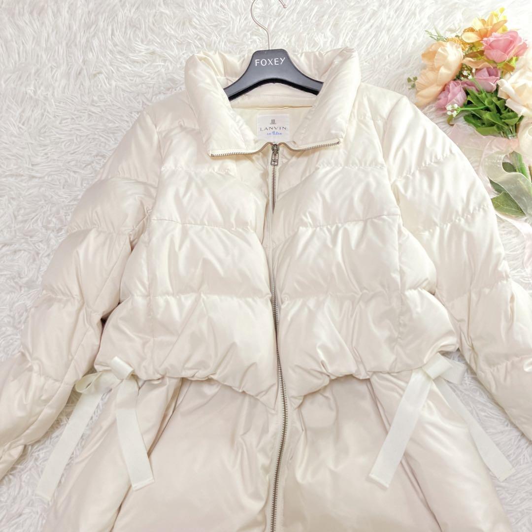 ☆LANVIN en Bleu ランバンオンブルー☆ダウンコート フード欠品