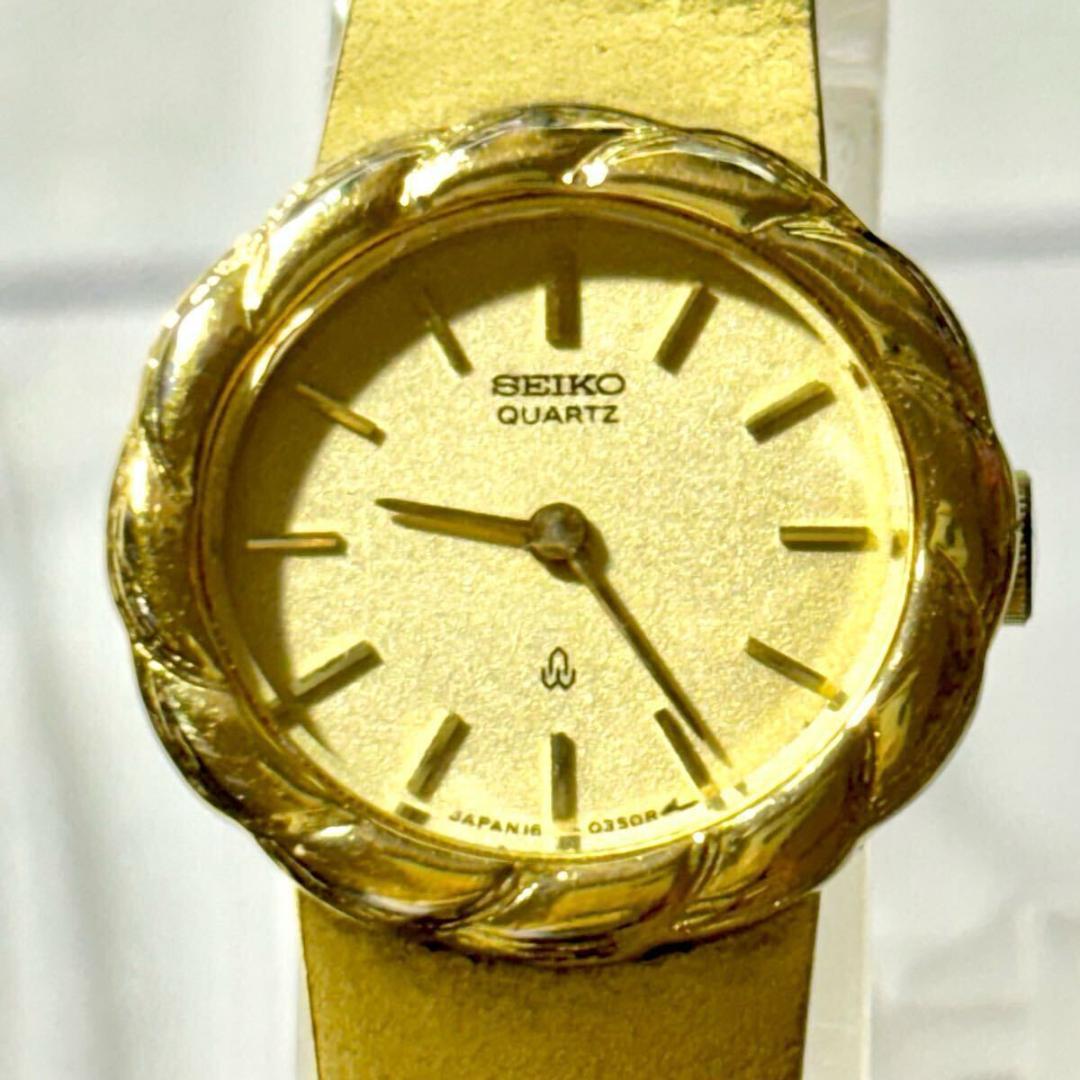 【希少/新品電池】 SEIKO スモールセコンド ドレス レディース 腕時計 新品電池】 SEIKO エクセリーヌ レディース 腕時計 ゴールド