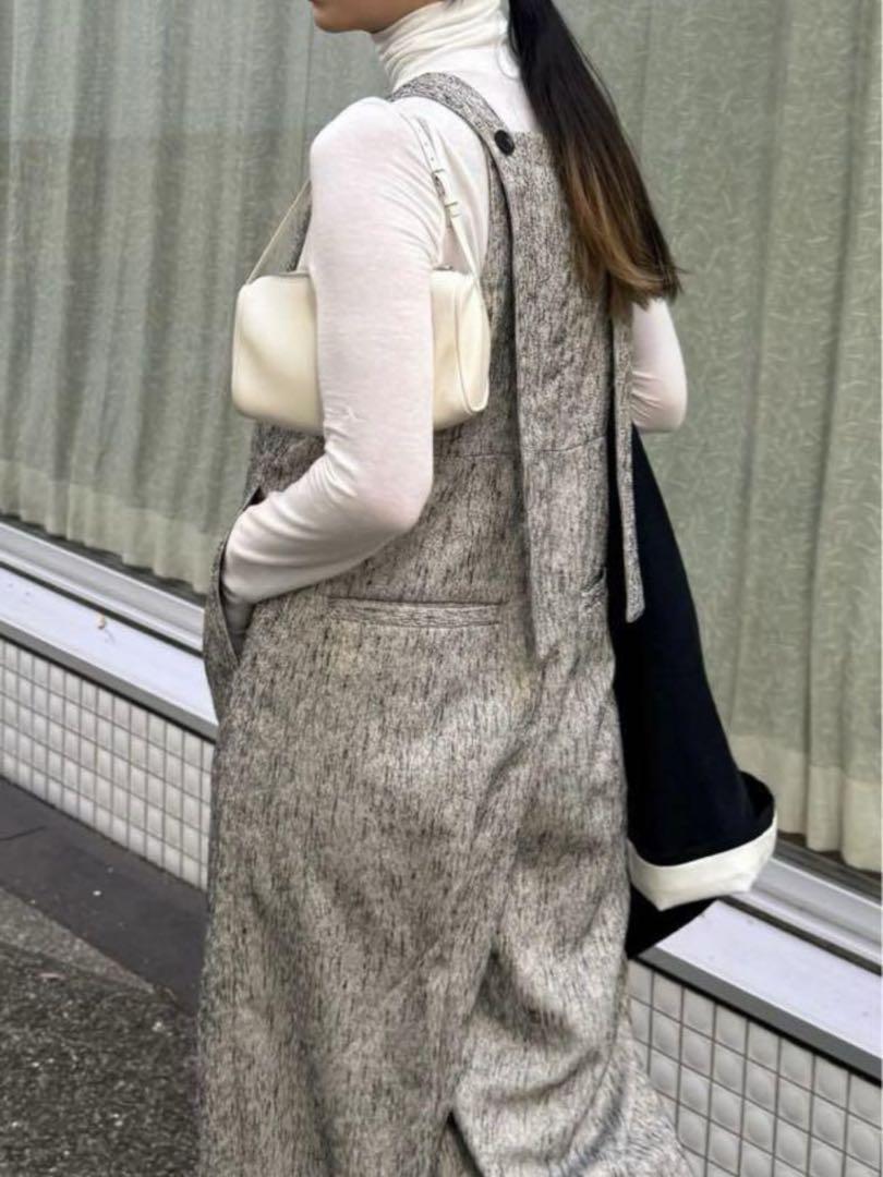 CLANE コクーンサロペットパンツ　MIX CLANE コクーンサロペットパンツMIX