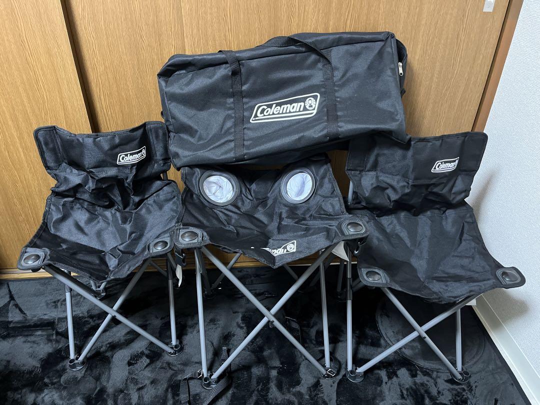 新品　コールマン　コンパクトチェア2個とテーブルセット　Coleman