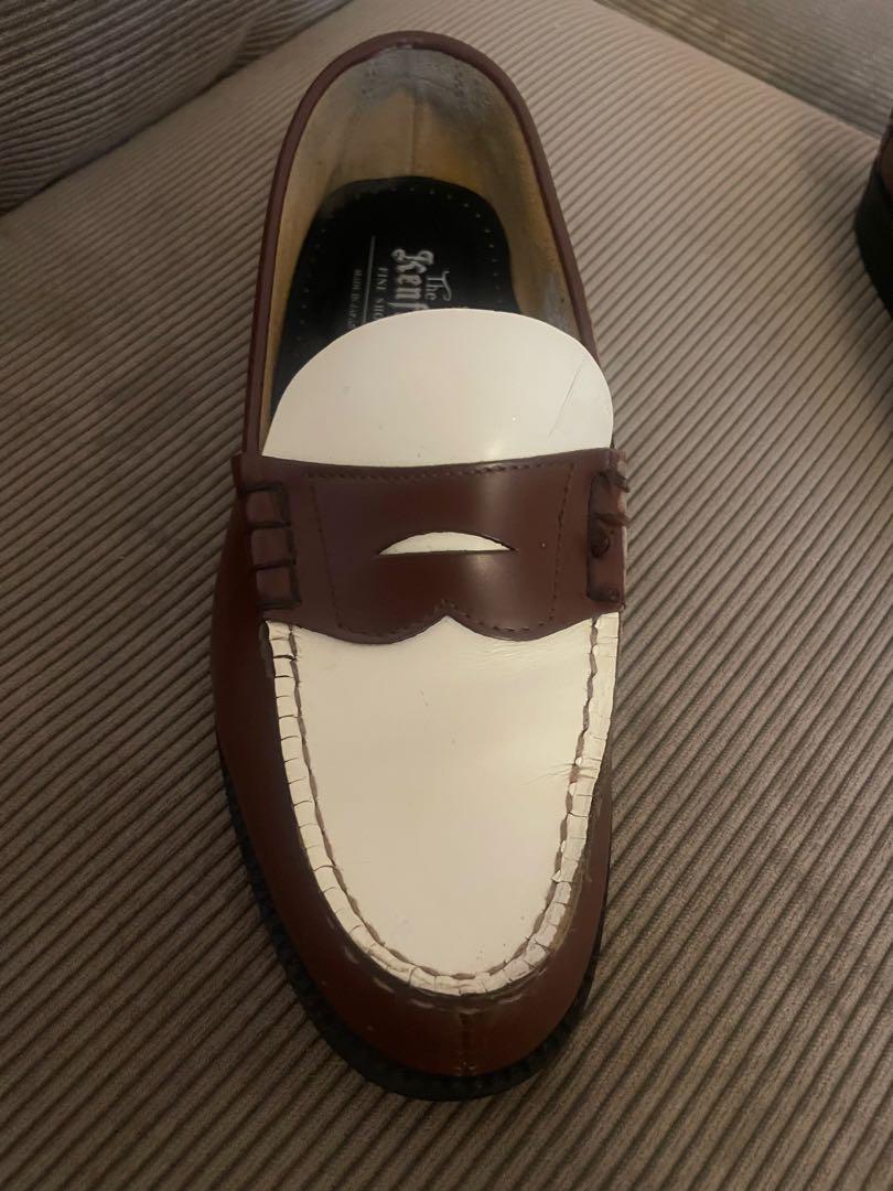 The Kenford Fineshoes コンビローファー　ブラウン ホワイト