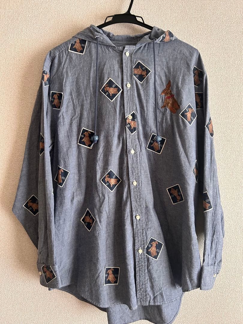 【PINKHOUSE】 うさぎシャンブレーパーカーシャツ❁