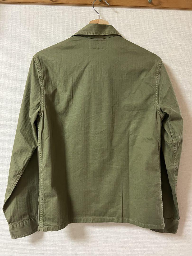 美品] RRL/ダブルアールエルミリタリージャケット オリーブ