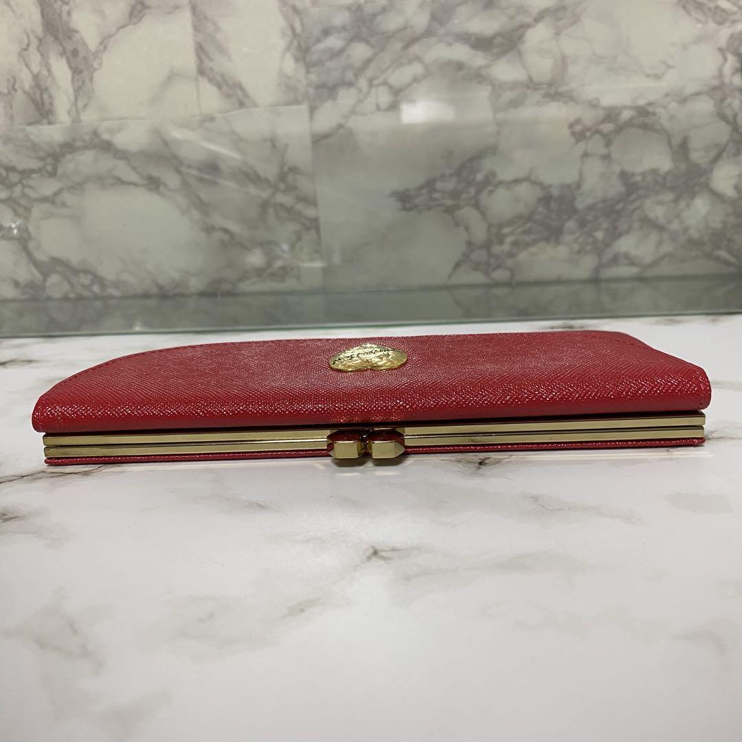 90s Yves saint Laurent 長財布 がま口 ハート レッド 赤 - メルカリ
