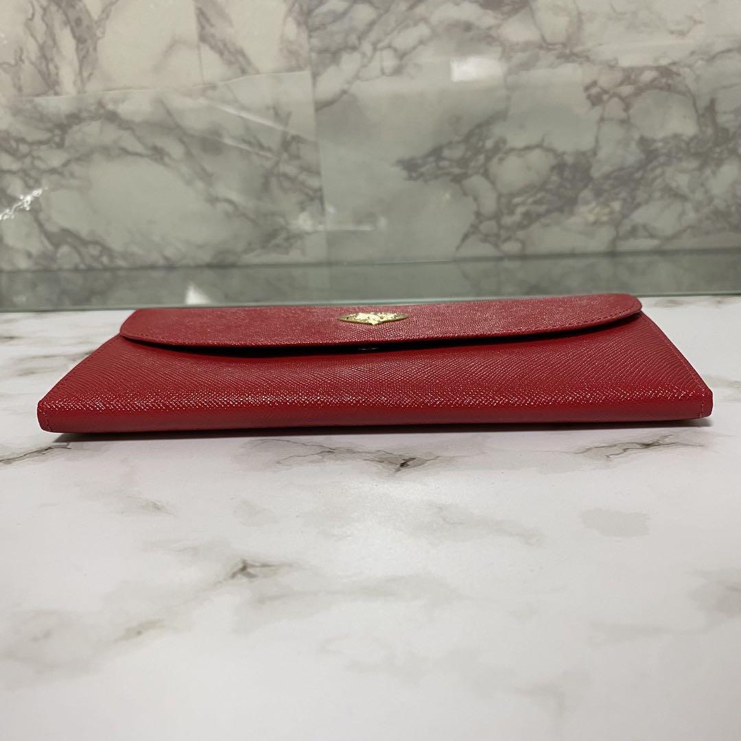 90s Yves saint Laurent 長財布 がま口 ハート レッド 赤 - メルカリ