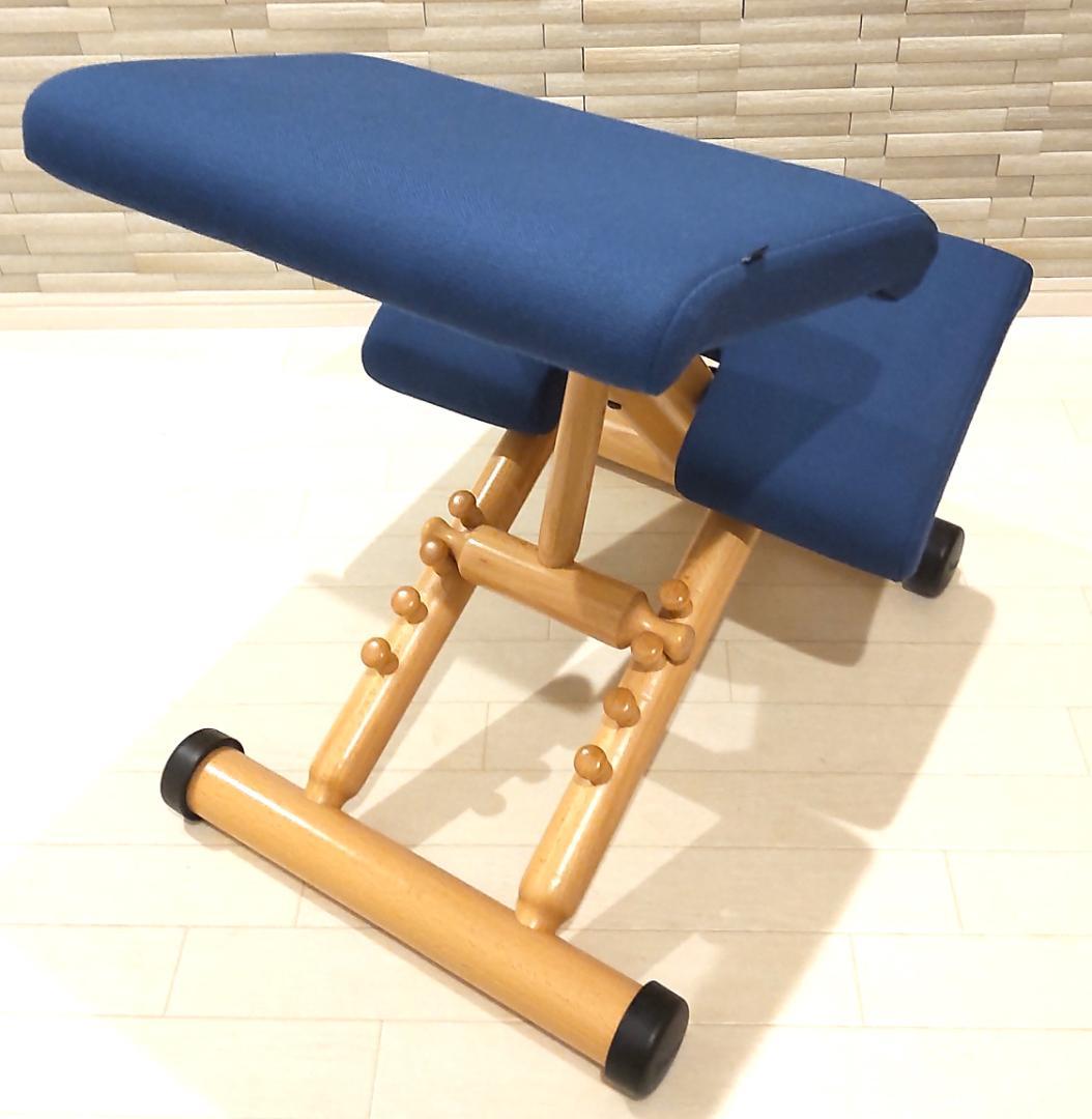 ジュニアアタッチメント付 VARIER STOKKE バランスチェア 紺
