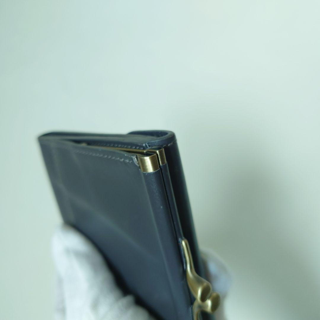 【ほぼ未使用】イルビゾンテ がま口 コンパクト　財布　三つ折　グレー