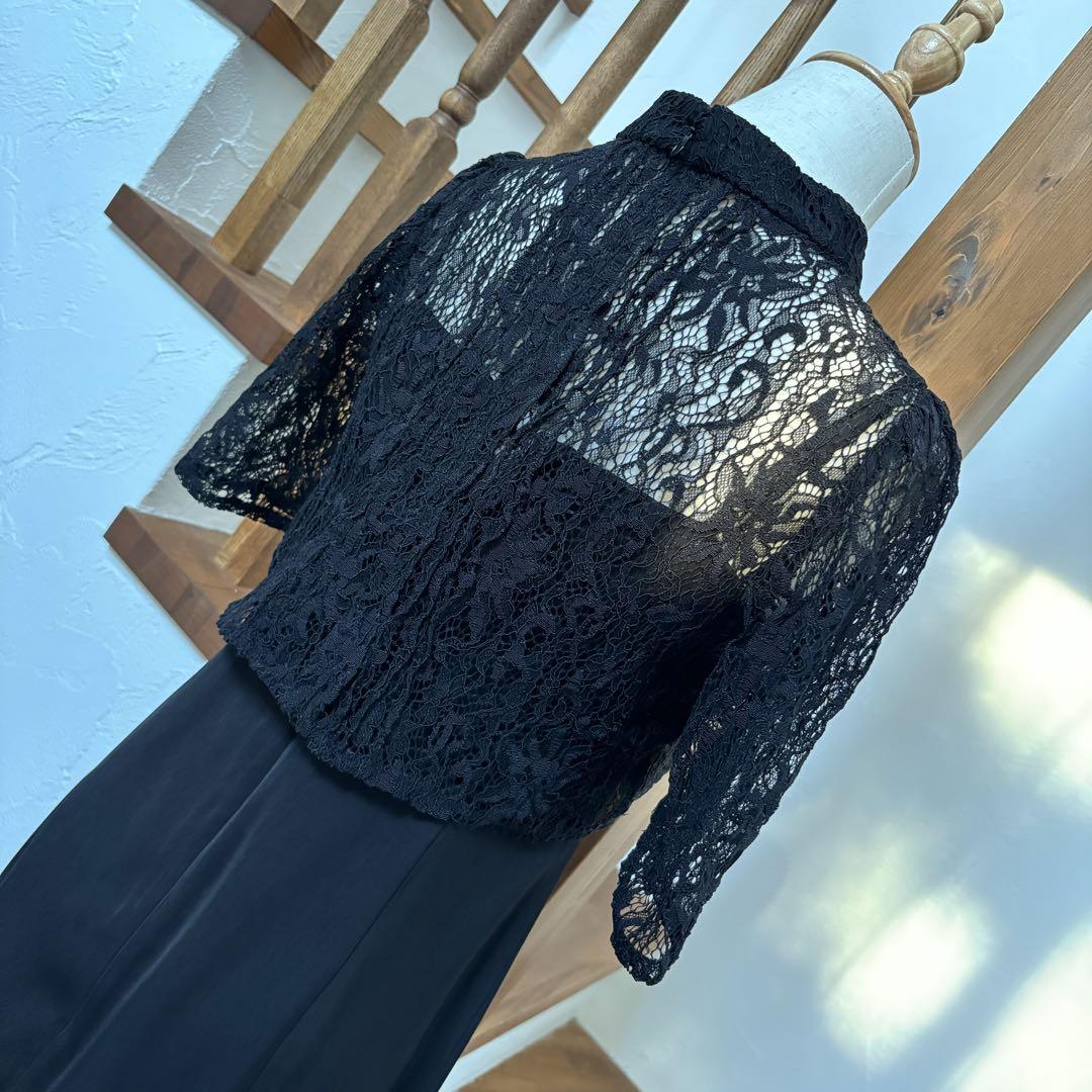 AIMER　レースブラウス付3WAYタイトパーティードレス　結婚式 ブラック