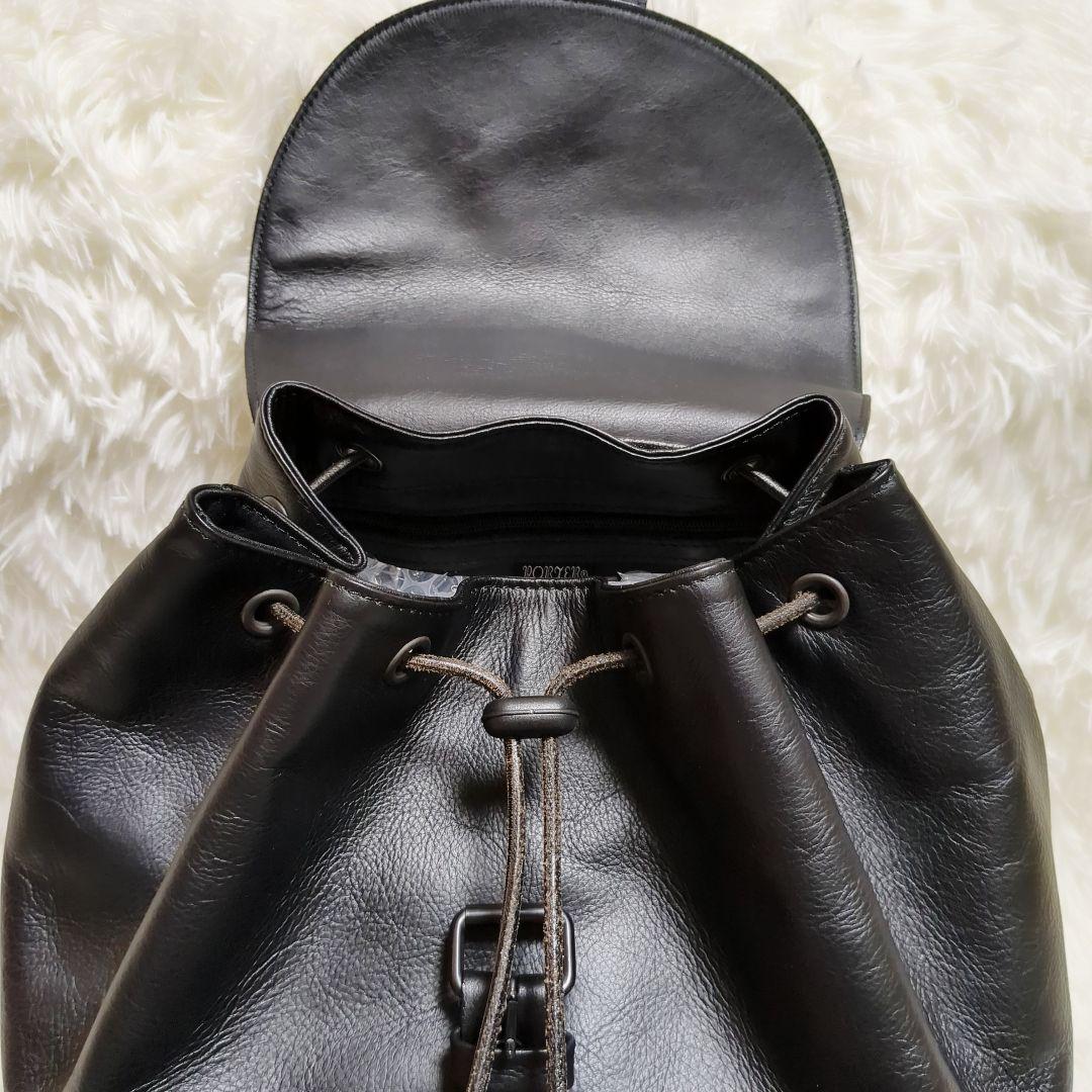極美品✨POTER ポーター 吉田カバン コルチナ レザーリュック　ブラック