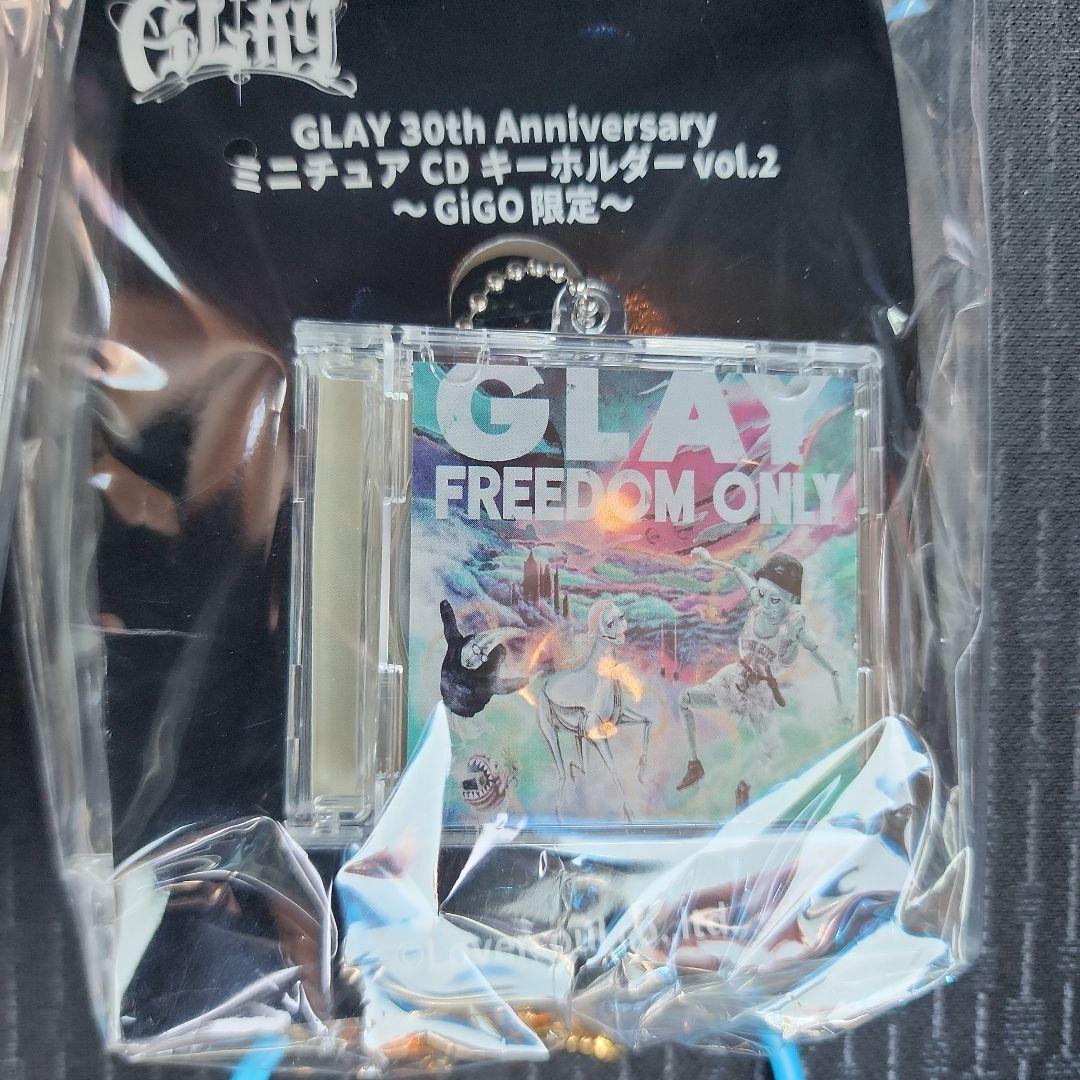 GIGO限定 GLAY ミニチュアCDキーホルダーVol.2 3種類+おまけ2種