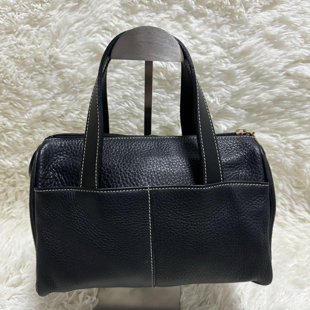 BURBERRY  ハンドバッグ　ミニボストン　内ノバチェック　レザー　金具