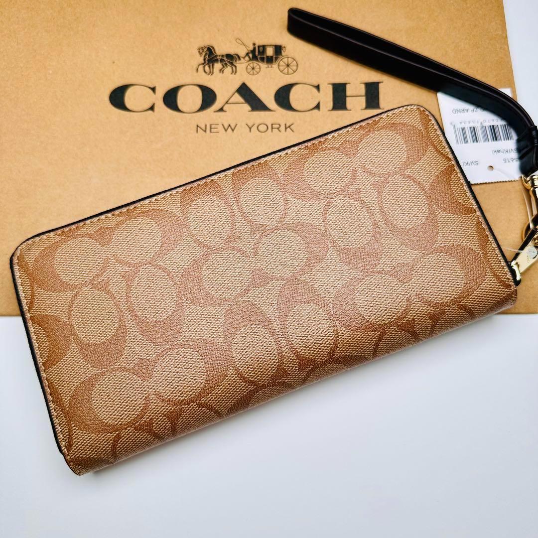 COACH長財布　コーチレディース長財布　新商品　袋付き