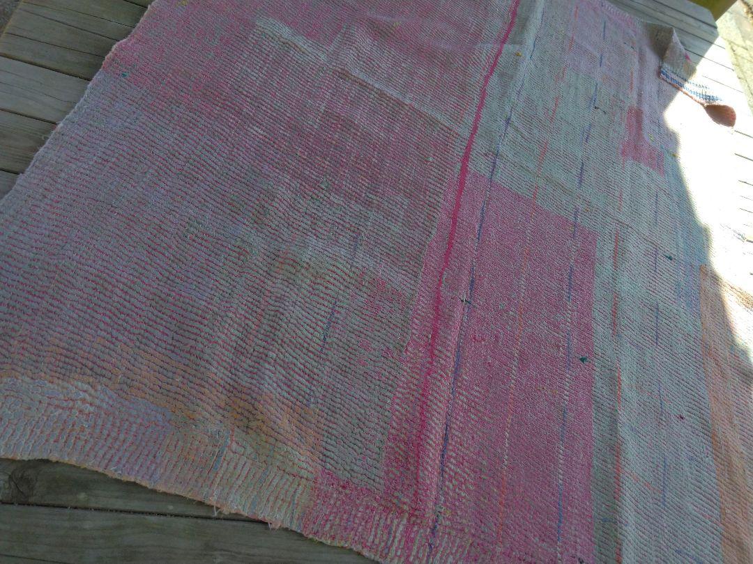 ❖虹とトワイライトタイム 124cm×166cm ラリーキルト ヴィンテージ❖