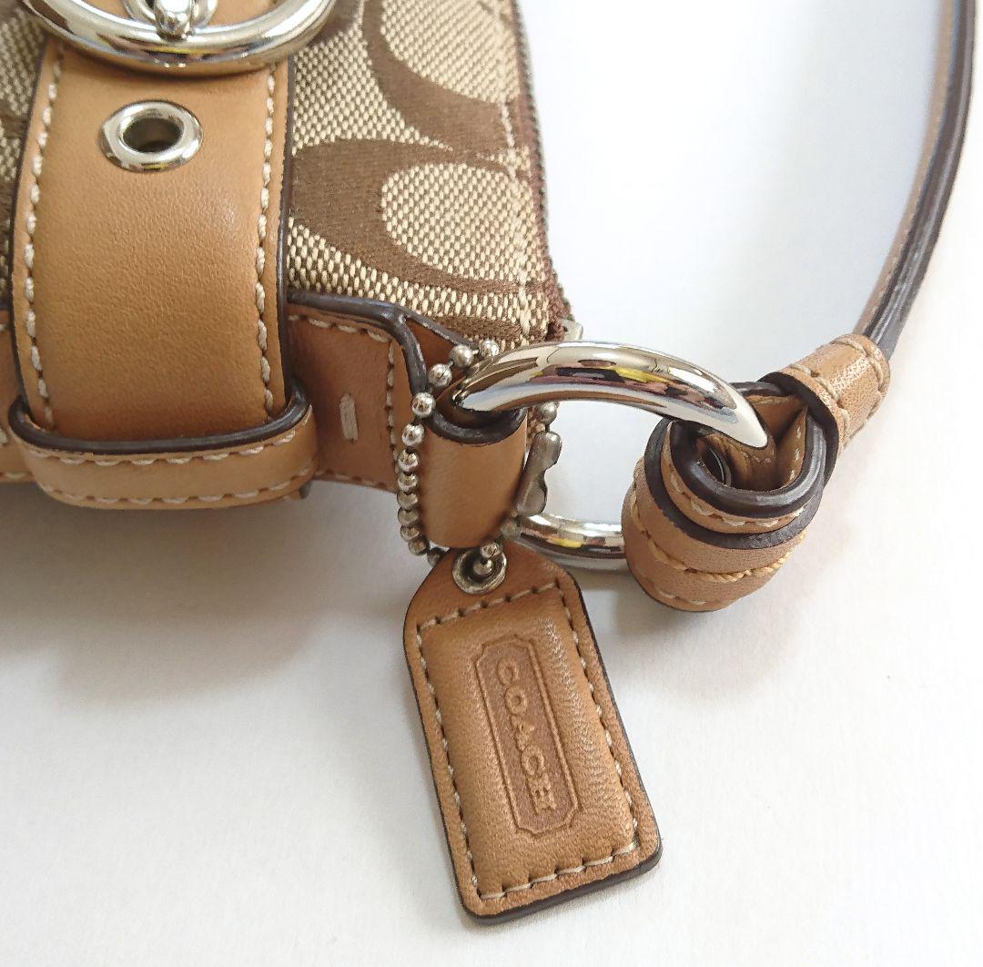 coach✨アクセサリーポーチ シグネチャー レザー キャンバス