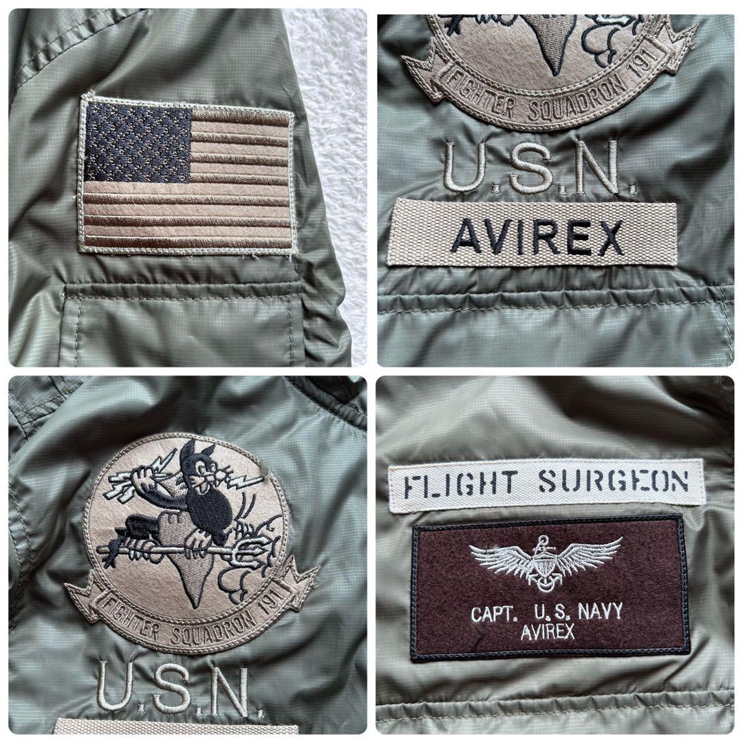 美品AVIREXフライトジャケットMA1トムクルーズ トップガン