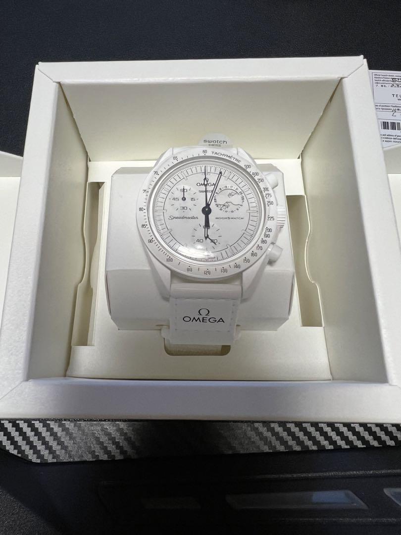 時計 Snoopy x OMEGA x Swatch MoonSwatch White