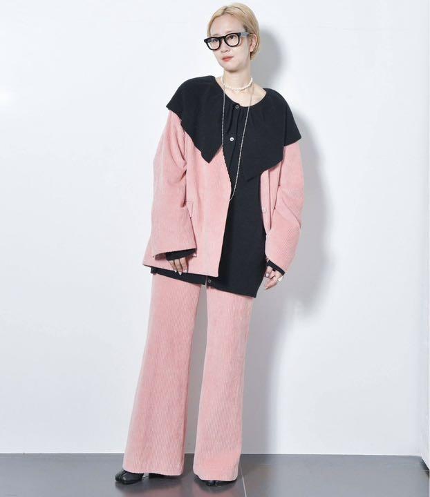 CITY SHOP CORDED VELVETEEN パンツ　36 ピンク CITY SHOP CORDED VELVETEEN パンツ 36 ピンク