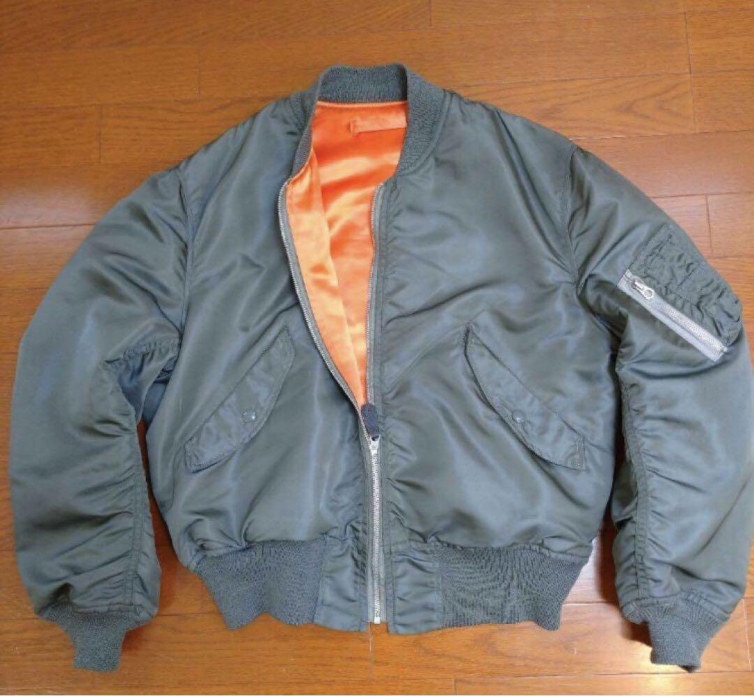 米軍実物 フライトジャケット L-2B 7448J アルファ 1970年