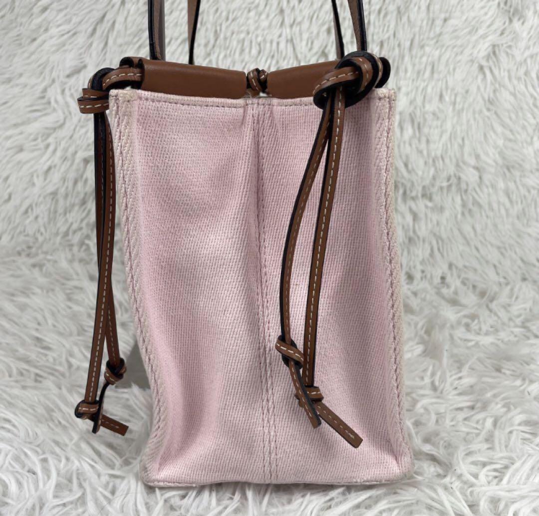 鑑定済み LOEWE ロエベ ハンドバッグ クッショントートバッグ