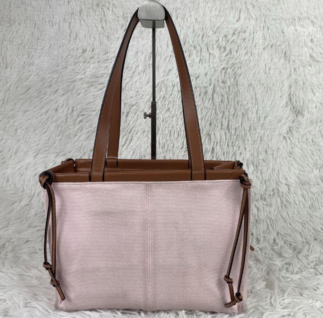 いラインアップ 鑑定済み LOEWE ロエベ ハンドバッグ クッショントートバッグ バッグ