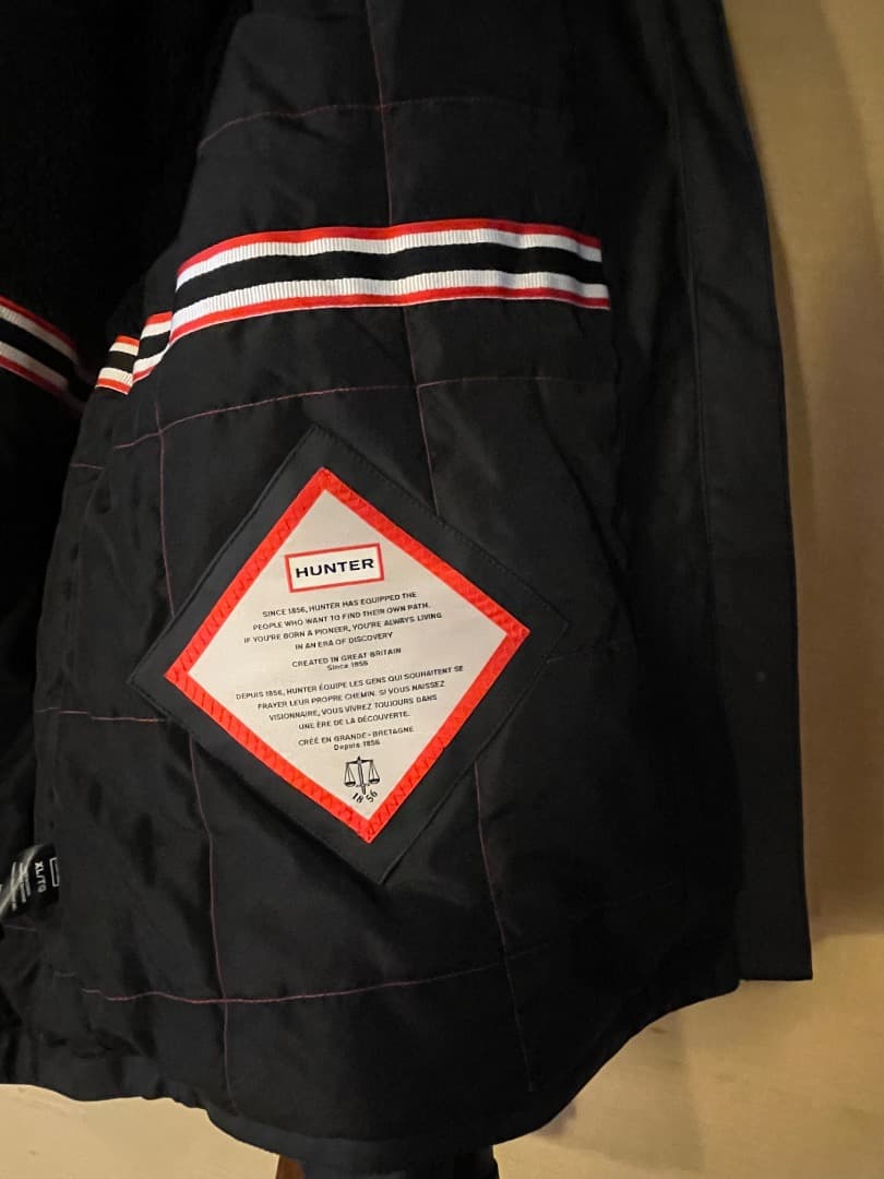 HUNTER ライトウェイト 防水フードジャケット ブラック XLサイズ 新品
