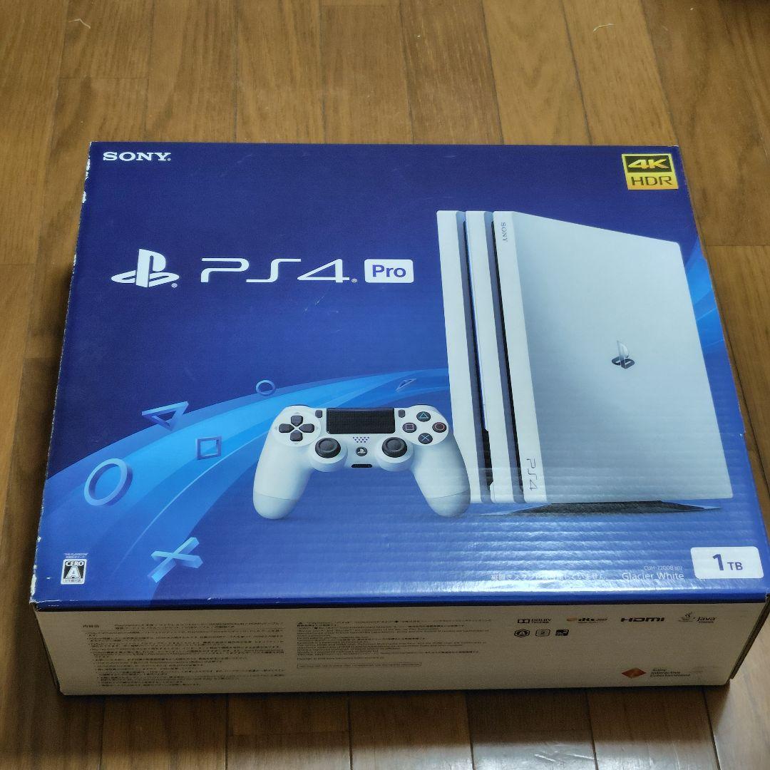 プレイステーション4 Pro 1TB CUH-7200BB02 ホワイト 箱つき
