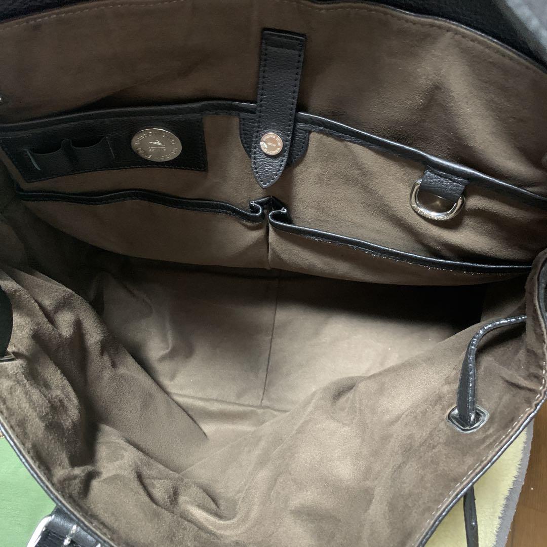 PELLE MORBIDA ペッレモルビダ　フラップボストンバッグ中古