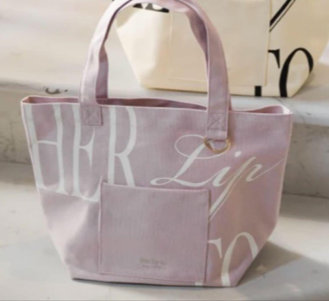 名古屋限定 Her lip to/Daily rogo tote/rose