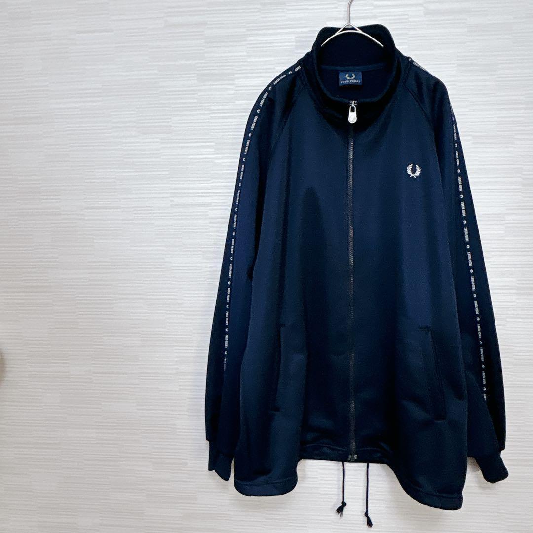 FRED PERRY ネイビー ジャージ Mサイズ FRED PERRY（フレッドペリー）の「Velour Track Jacket