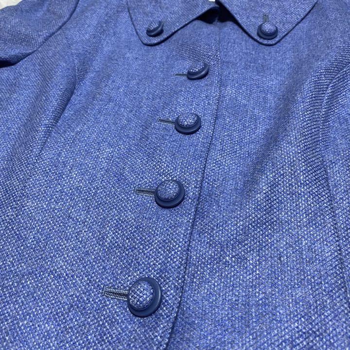 【最安値】 Jun Ashida セットアップ カシミヤ ブルーレ ダブル スーツ・フォーマル・ドレス