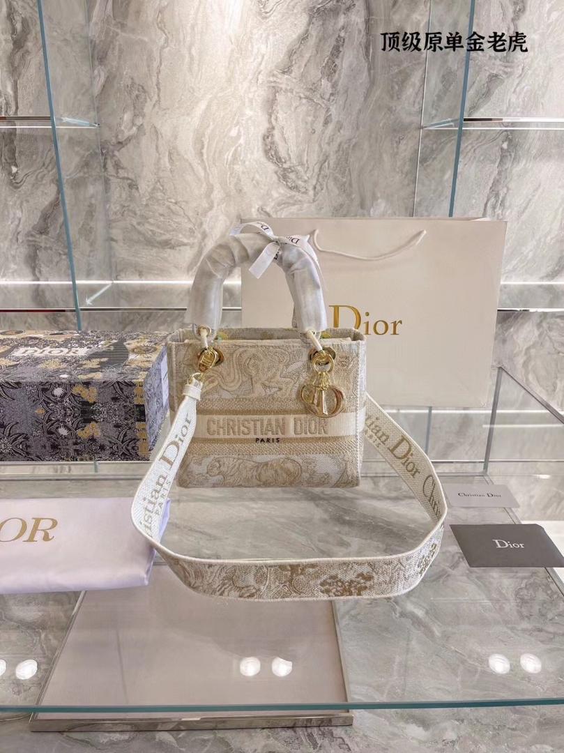 DIOR アニマル柄 ミディアム トートバッグ #105520.