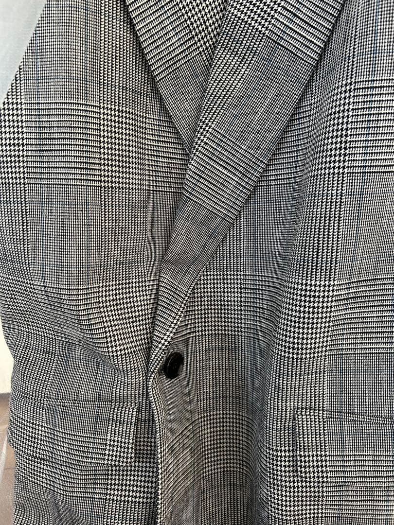 uncrave グレンチェック柄ジレ uncrave グレンチェック柄ジレ