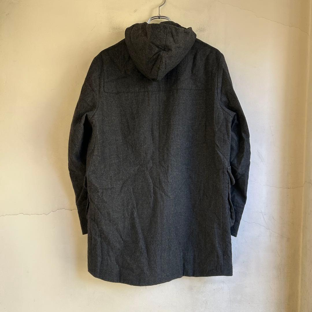 美品 nisica ウール フーデットコート ニシカ グレー 美品 nisica ウール フーデットコート ニシカ グレー