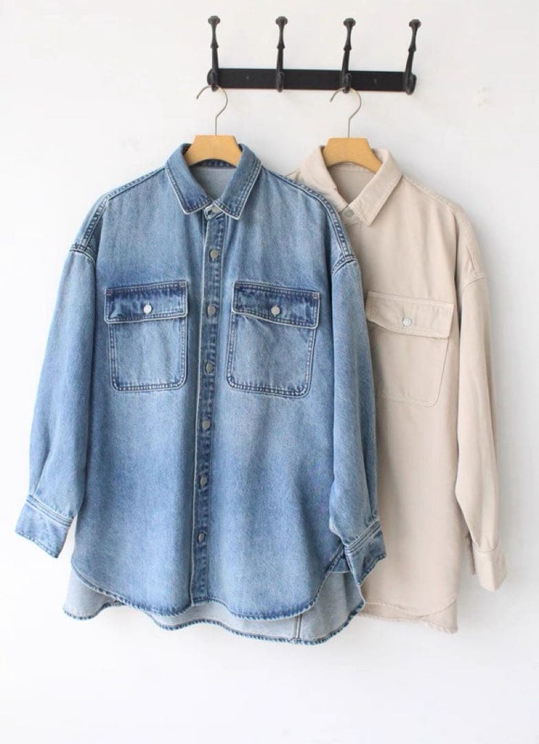 Whim Gazette(ウィム ガゼット) ドロップデニムシャツ