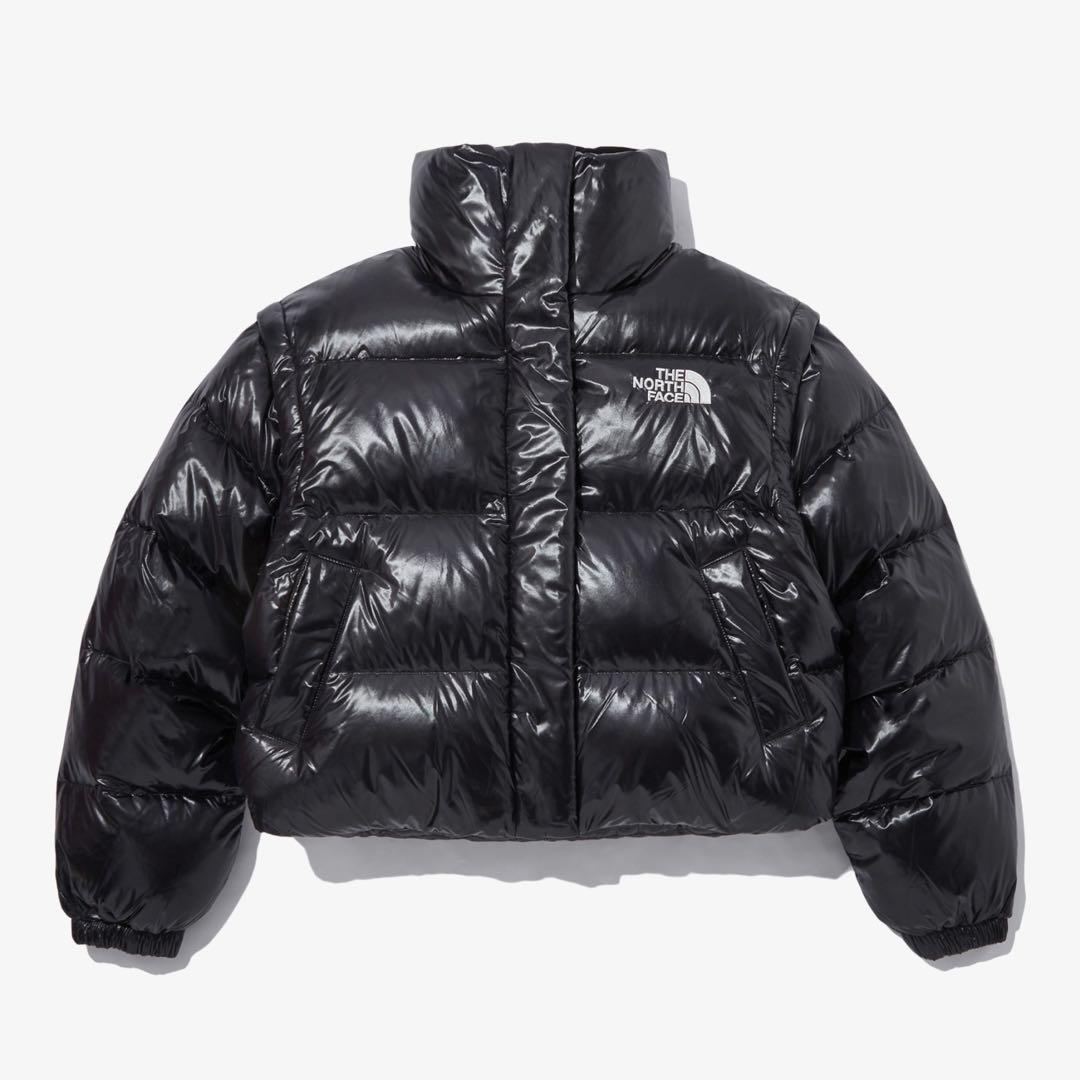 【NEW限定品】 DT GLOSSY W'S 新品】ノースフェイス DOWN 黒 JACKET ジャケット・アウター