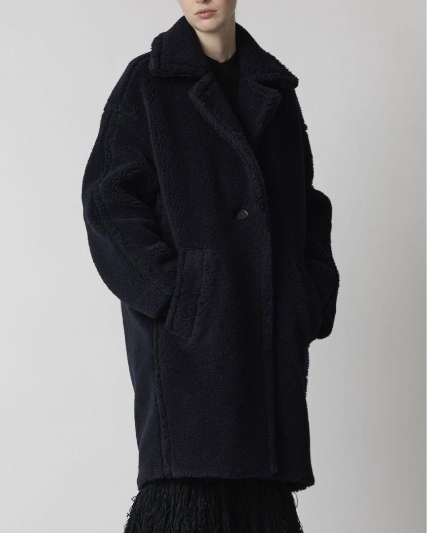 CINOH ボアコート 23awネイビー 36 Deuxieme Classe