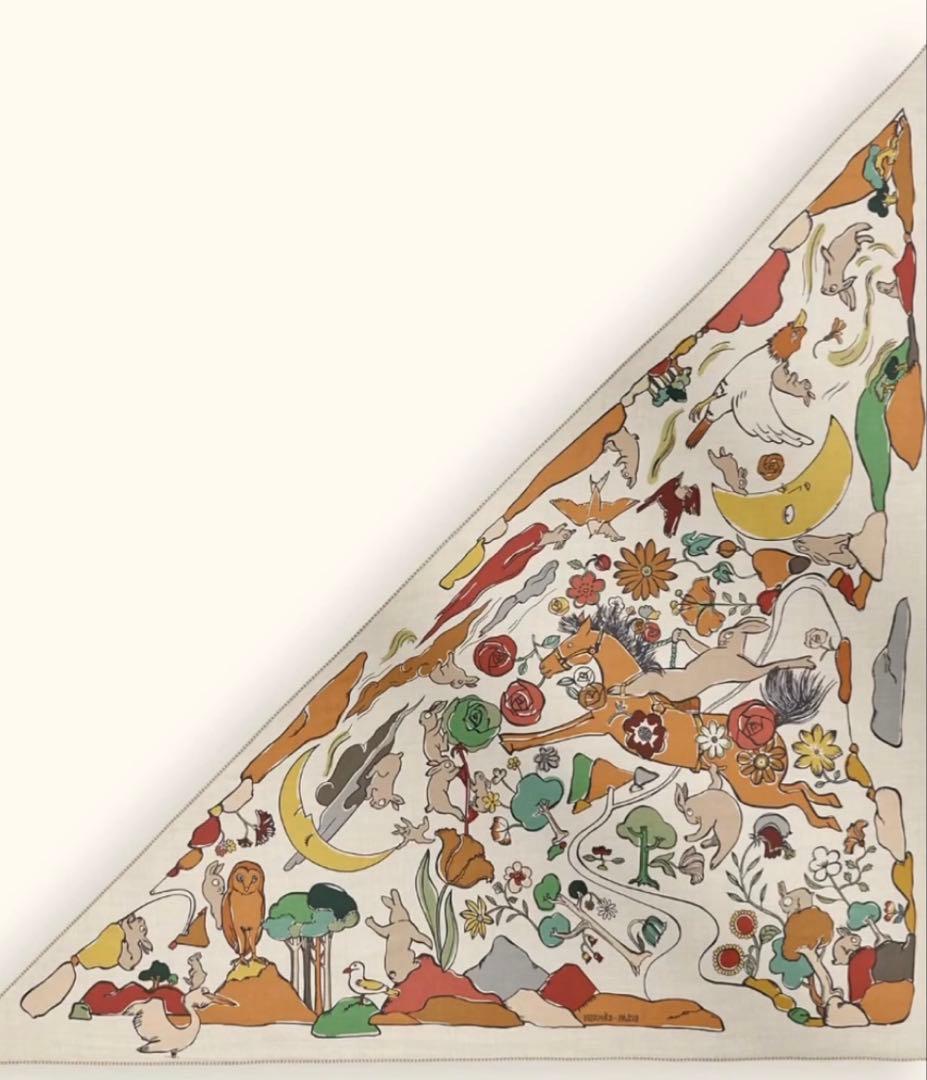 エルメス トライアングルジェアン《千と一のウサギ》河原シンスケ