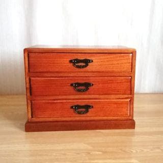 木製 3段引き出し アクセサリーケース