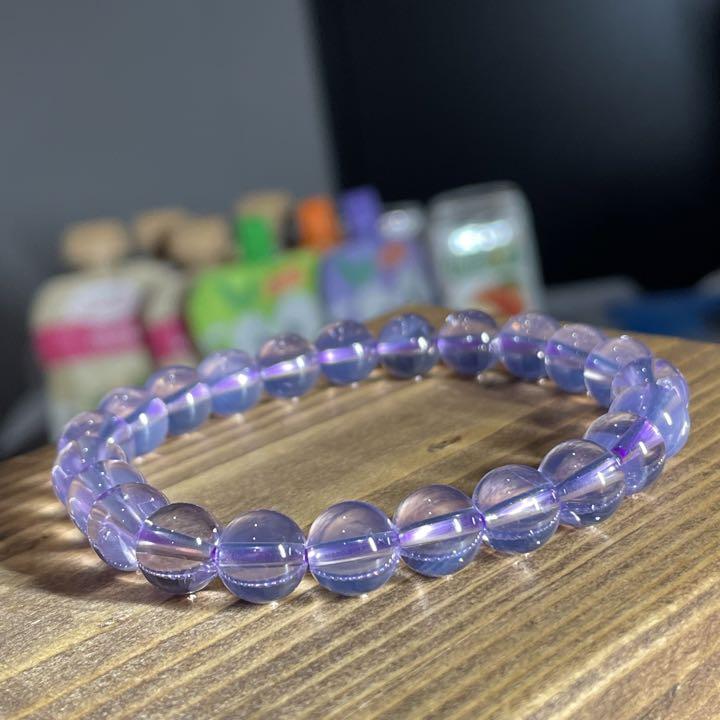 稀少品 AAAAA ブラジル産 スコロライト 8mm ブレスレット