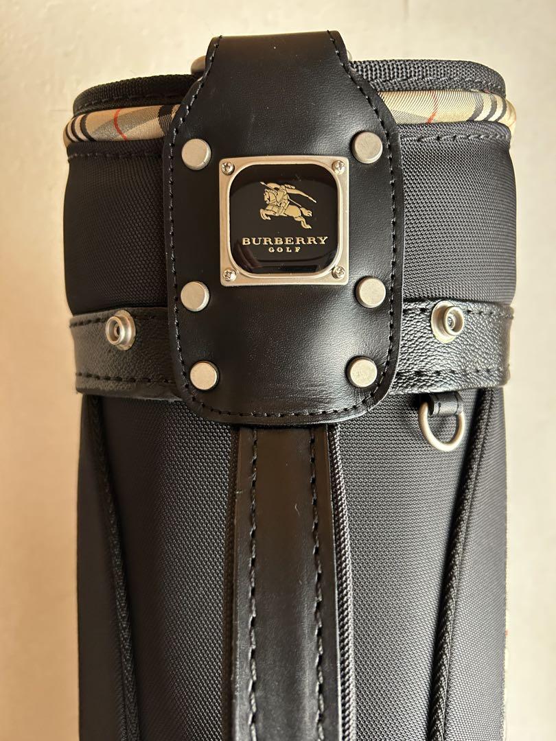 キャディバック　Burberry 未使用・訳あり】BURBERRY GOLF ブラック キャディバッグ - メルカリ