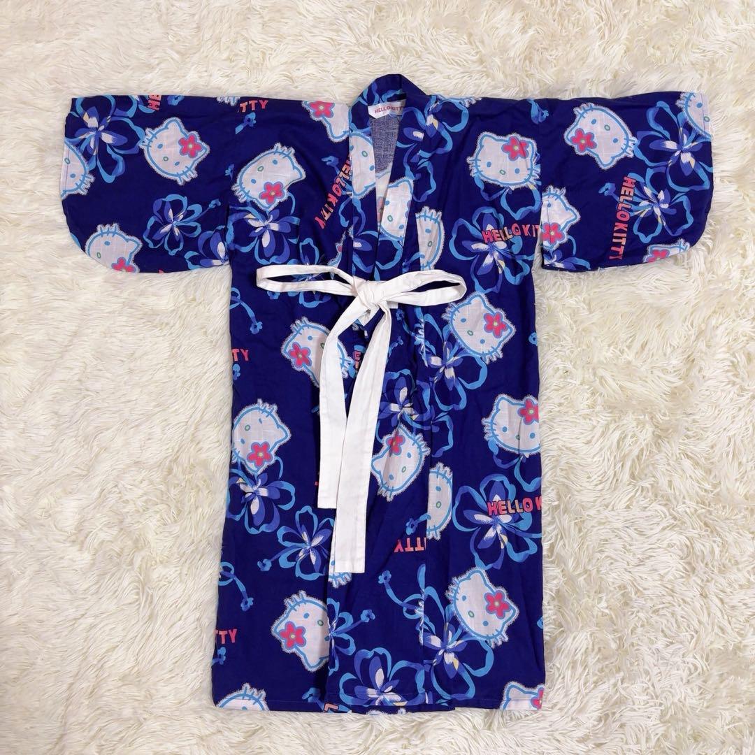 ハローキティ♡青♡浴衣♡未着用 ハローキティ♡青♡浴衣♡未着用