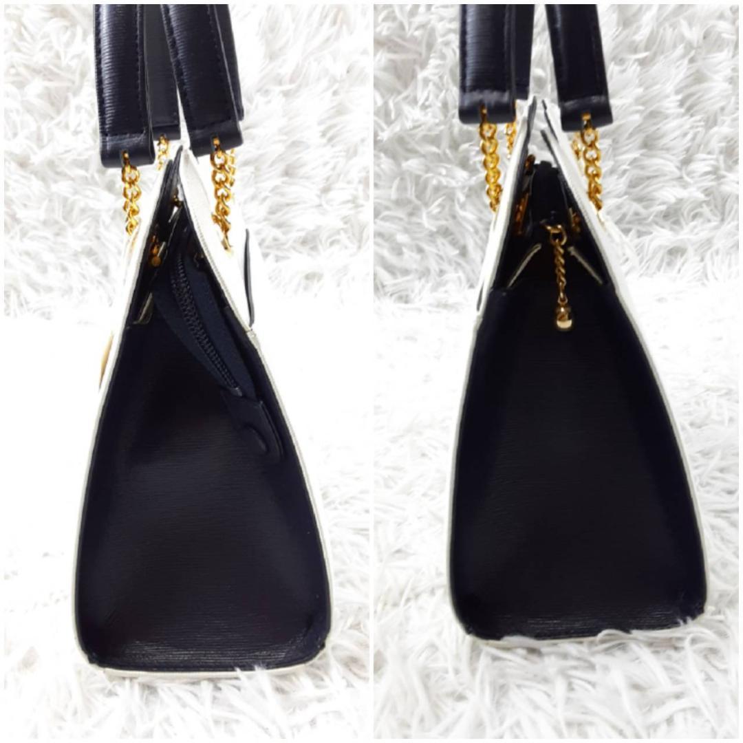 新品未使用箱付◎HANAE MORI ハナエモリ ハンドバッグ サークルロゴ